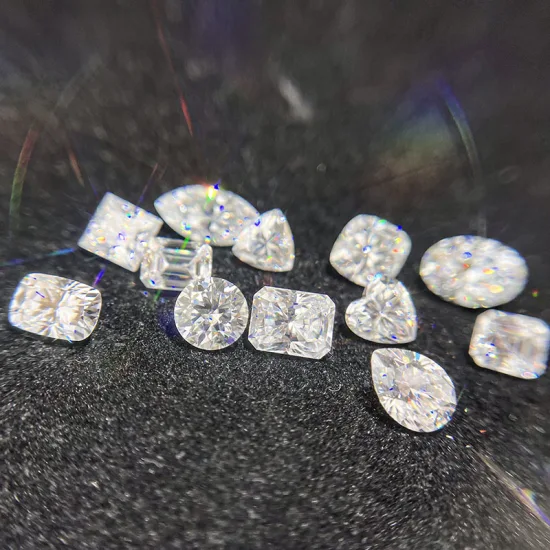 공장 가격 캐럿당 $5 Gra 라운드 브릴리언트 다이아몬드 컷 D 컬러 모이사나이트 루즈 스톤 1CT 2CT 3CT