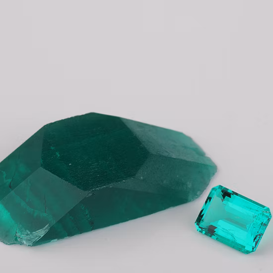 반지용 옥타곤 에메랄드 Clumbia Green Hyrothermal Emerald